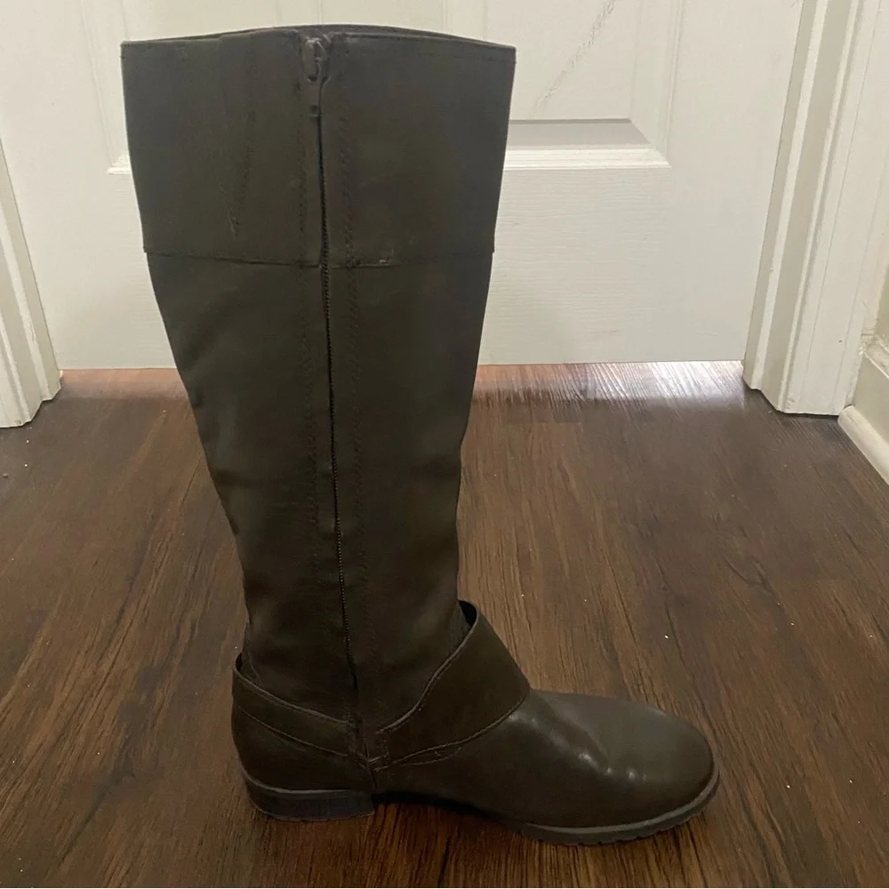 Lauren Ralph Lauren Sulita Harness Riding Boot Brown 9 M - Picture 8 of 14